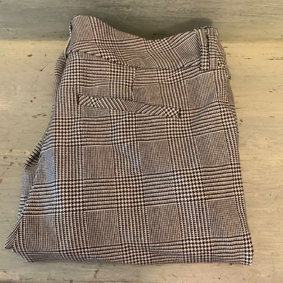 Torrid Black White Glen Plaid Luxe Ponte Trouser Pants 22T Like New - Picture 9 of 9